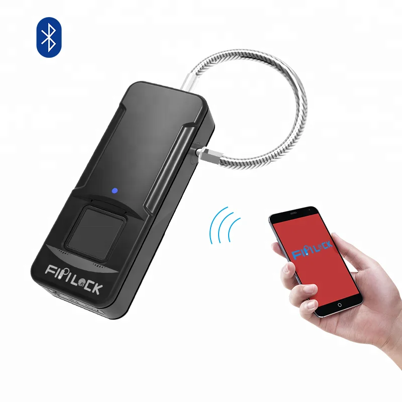 Fipilock Bluetooth блокировка отпечатков пальцев без ключа USB Перезаряжаемый Чехол для