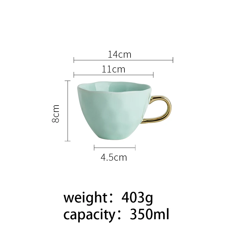 

Contracted Europe type small luxury single coffee cup elegant tea home office mug ceramic cup coffee cup