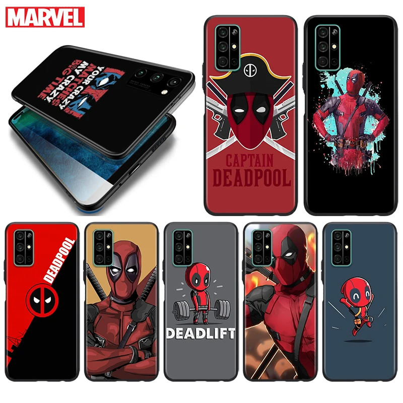 

Silicone Cover Deadpool Marvel Cool For Honor 9 9S 9A 9C 9X 9N 9i V9 10 10i 10X X10 Lite Pro Shockproof Phone Case