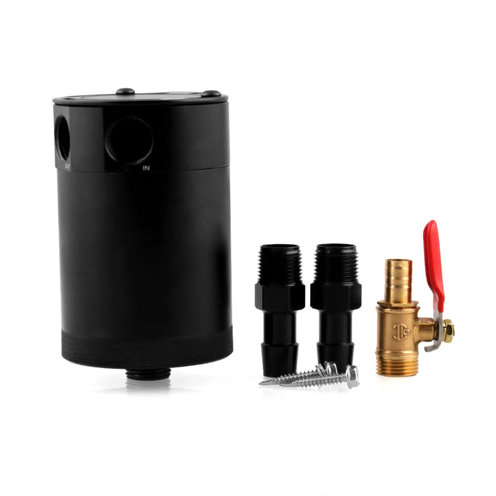 Универсальный 2 Порты и разъёмы тупик Алюминий сплав маслоуловитель резервуар с