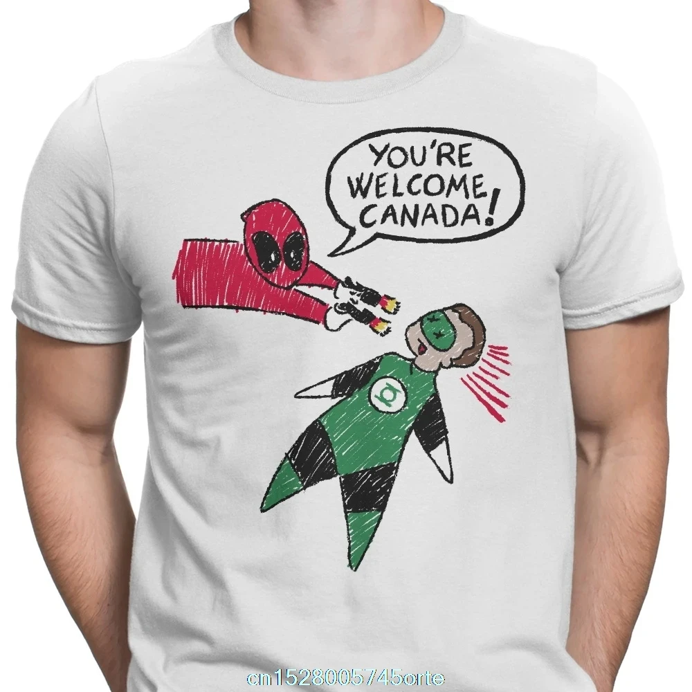 Забавный принт 2020 camiseta YOU'RE WELCOME Канада-мужская одежда 100% хлопок женская