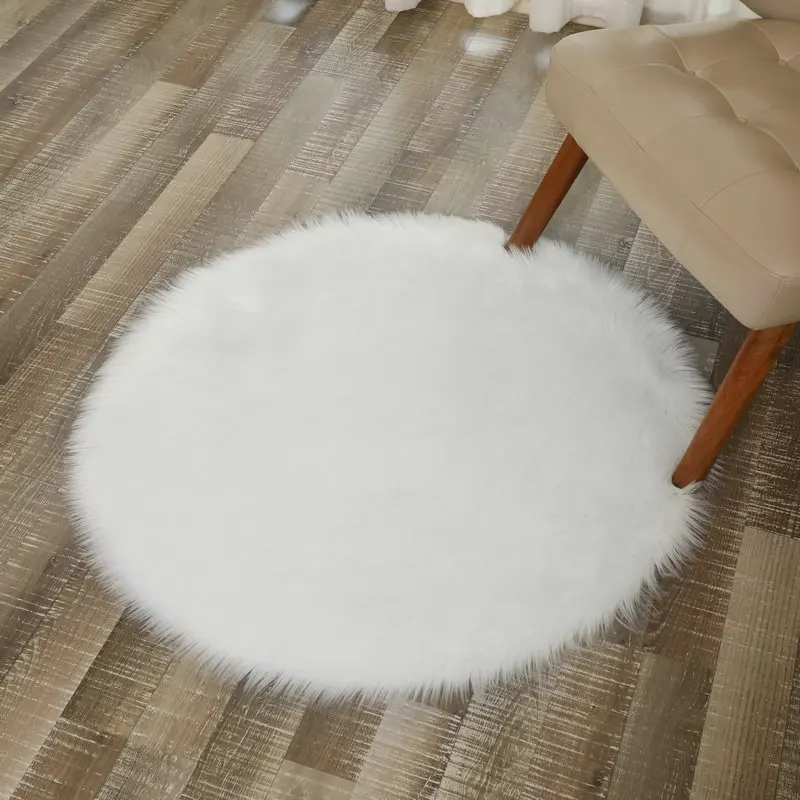 

Artificial Sheepskin Hairy Mat Not Love Heart Rugs Shaggy Carpet Wool Faux Fluffy Mats NO Lint Carpet For Living Room Kid Room