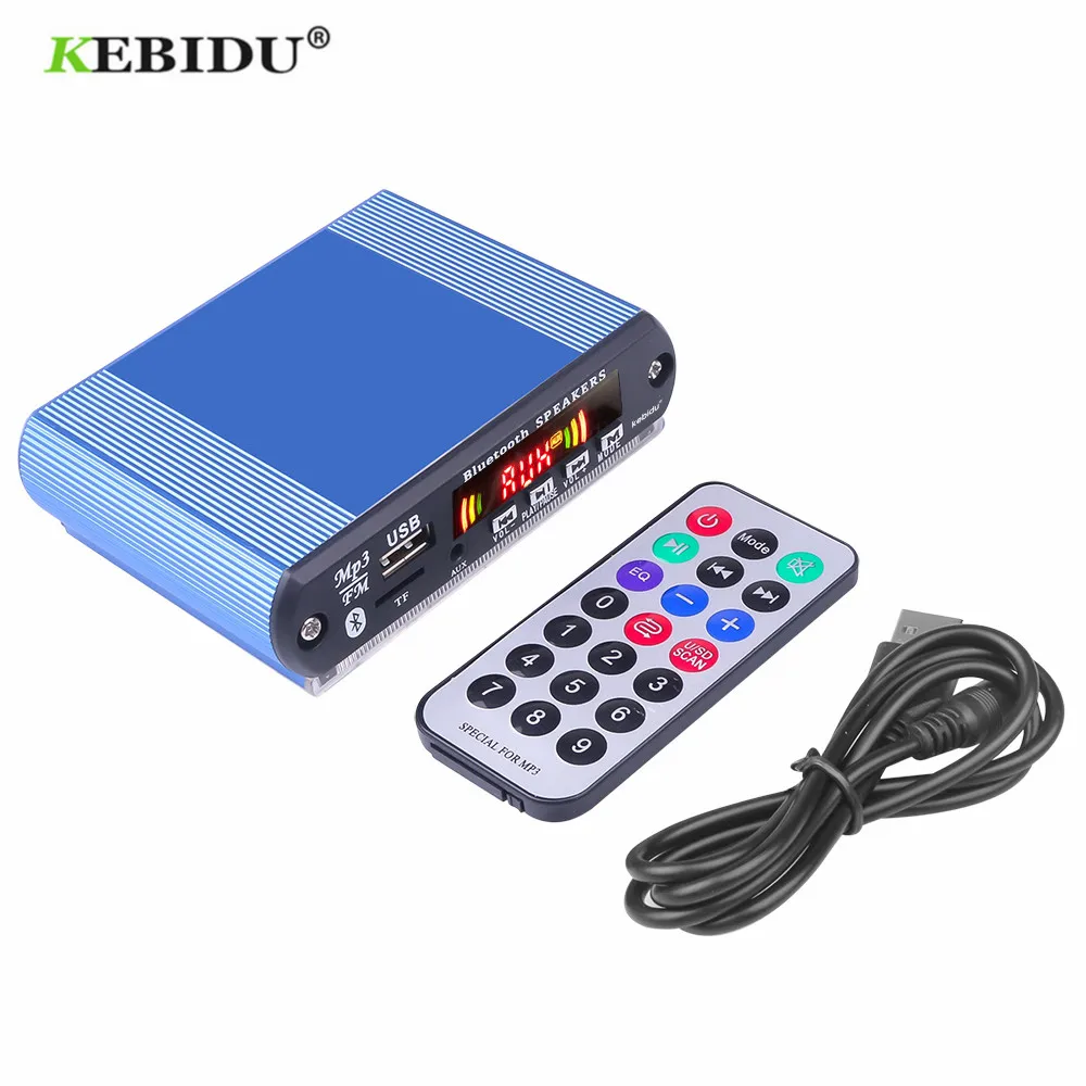 Bluetooth MP3 декодер KEBIDU своими руками плата модуля 5 в 12 В USB TF FM радиомодуль