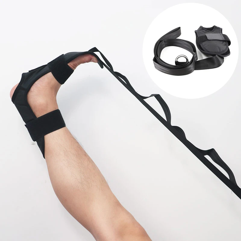 Пояс для йоги, пояс для растяжки, реабилитация ног, Подошвенный Фасциит, тренировочный пояс для ног, для суставов лодыжки, ремень