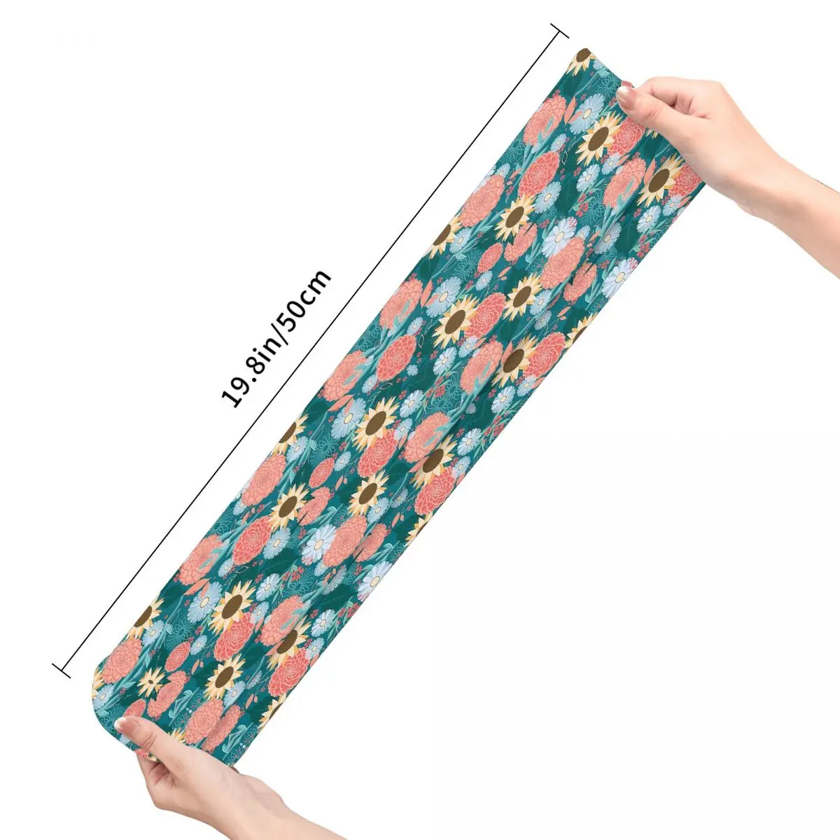 

Summer Breeze Floral Pattern Stockings running Stocking Stocking Flexible 19.8in Gift Unisex Stocking