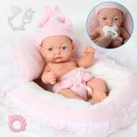 26cm full body silicone bebe reborn dolls 10inch waterproof boneca bath realistic premie newborn baby doll for toys girl gift