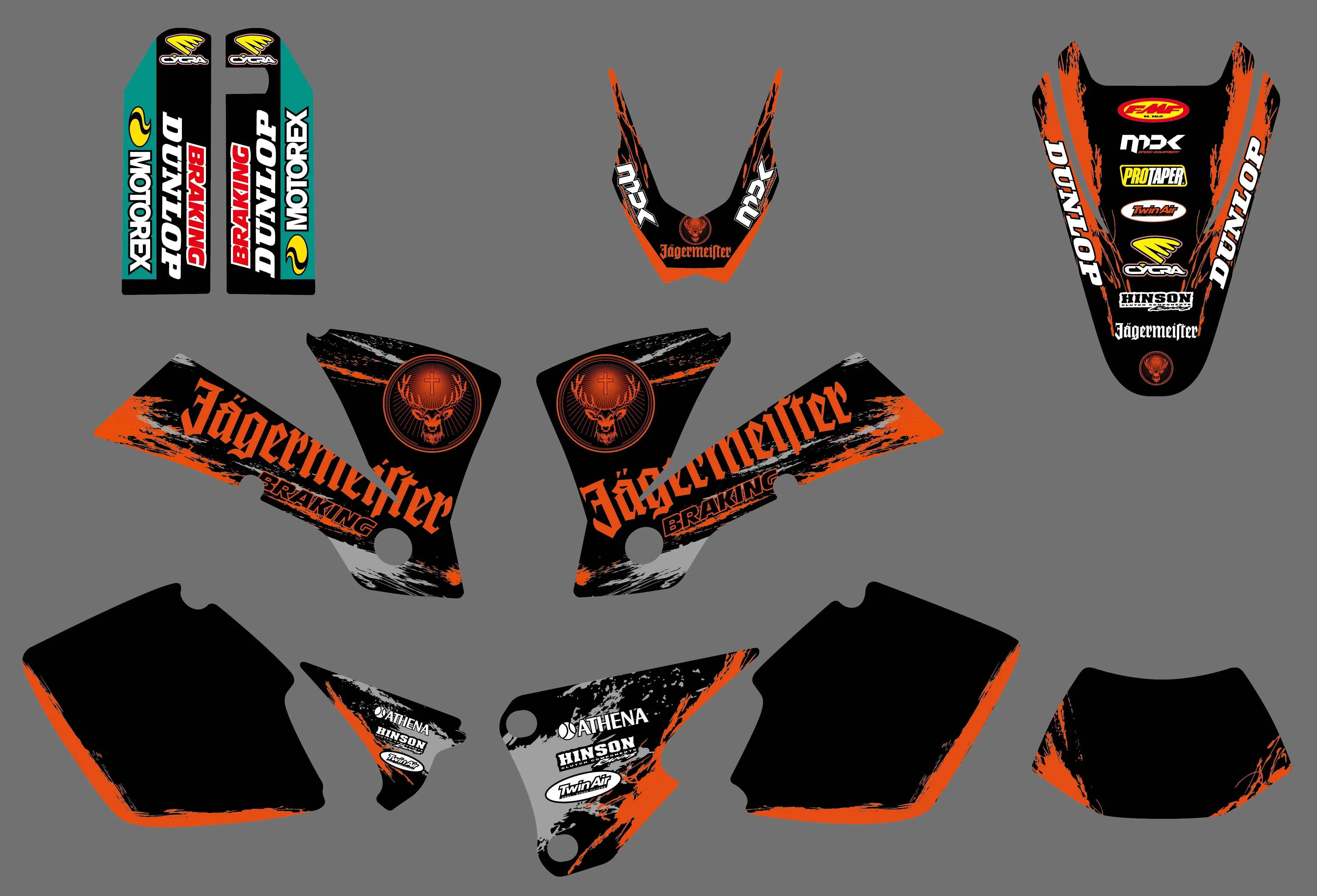 NICECNC акрилатовые наклейки для мотоциклов и Стикеры KTM SX EXC 125 200 250 300 400 450 525 2003 1