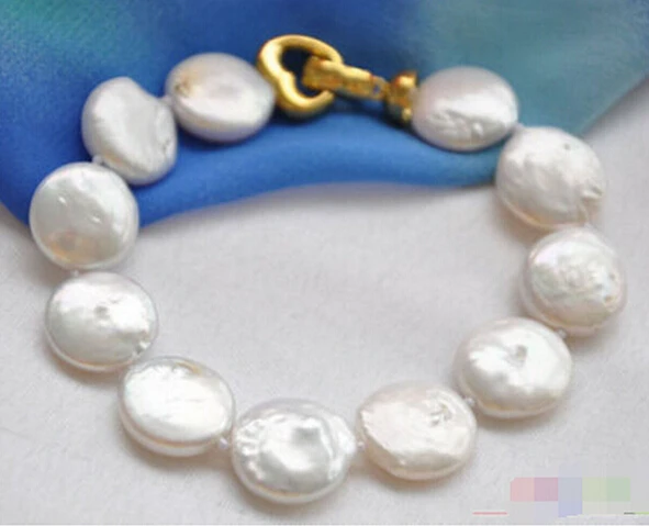 912 + 8 &quotБелый Браслет из пресноводного жемчуга | Украшения и аксессуары