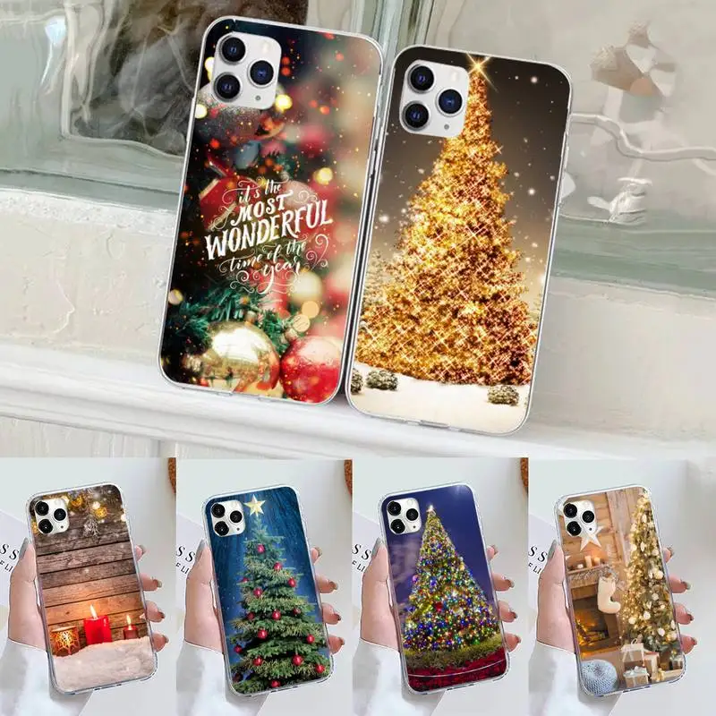 

Christmas Holiday Tree New Year Phone Case for iPhone 11 12 13 mini pro XS MAX 8 7 6 6S Plus X 5S SE 2020 XR case