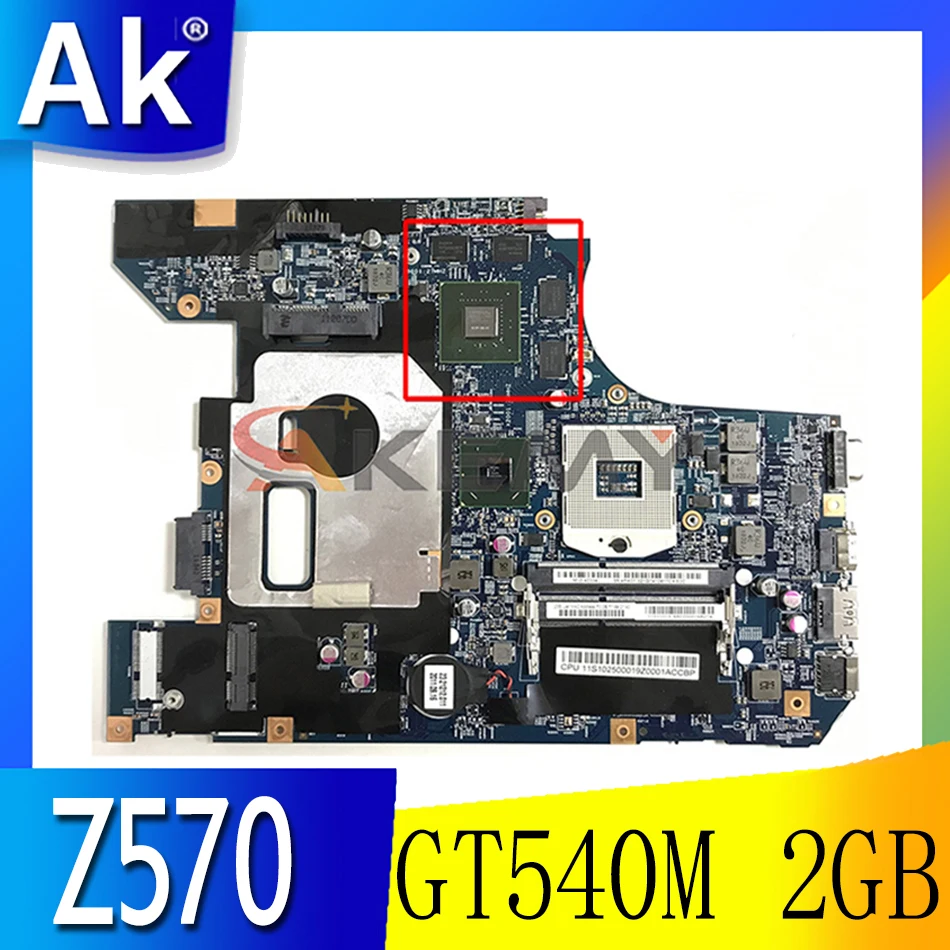 

Laptop motherboard For LENOVO Z570 GT540M 2GB HM65 Mainboard 10290-248.4PA01.021 11013767 N12P-GS-A1