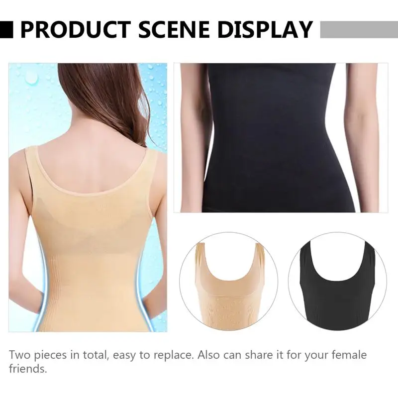 

1 Set 2pcs Women Shapewear Body Shaper Tummy Control Waist Trainer Bodysuit