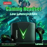 original lenovo lp6 tws gaming earphones wireless headphones bluetooth5 0 sports waterproof headsets in ear low latency earbuds