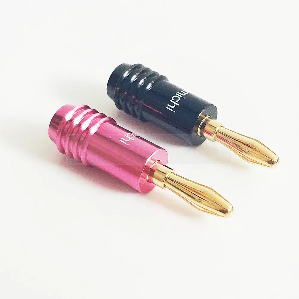 2 шт Высокое качество банановые вилки пара терминалов красный черный разъем