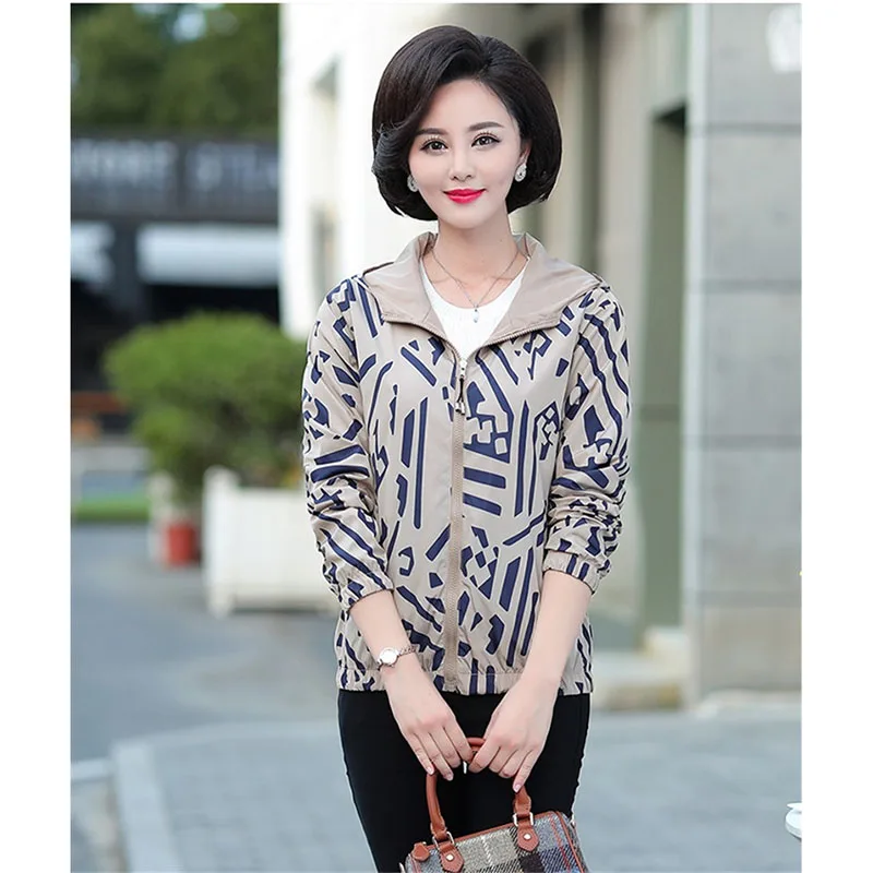 Куртка женская двухсторонняя тонкий кардиган верхняя одежда для мам среднего