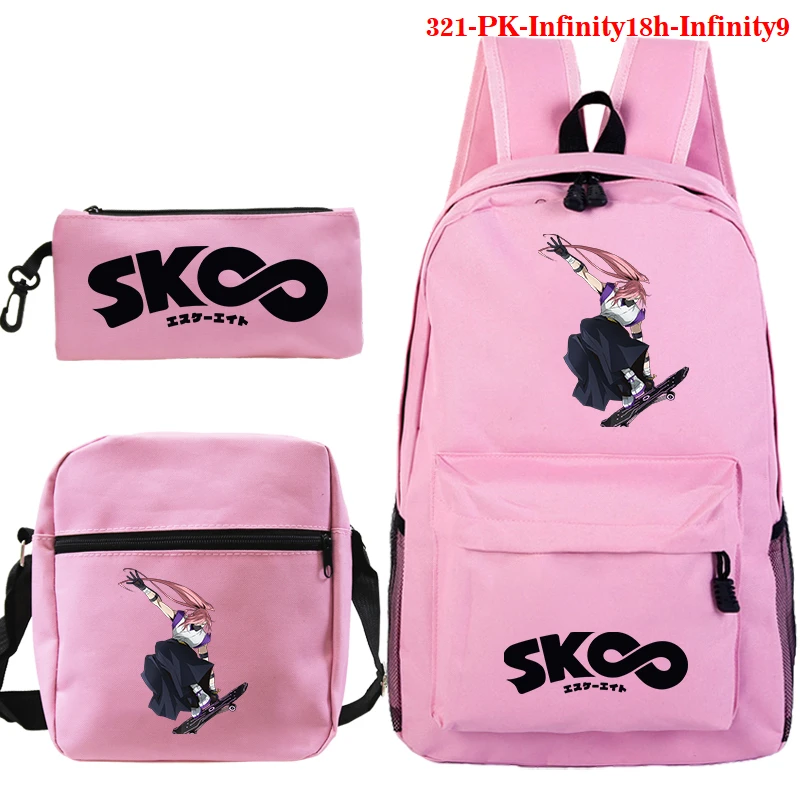 

New Casual SK8 The Infinity Backpack Schoolbag Men/Women Shoulder Travel Bag Print Hip Hop Teenager Girls Bag 3pcs Backpacks