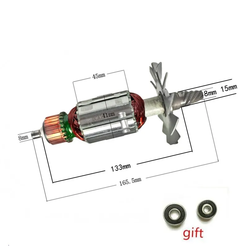 Ротор 953297E AC220-240V Замена для HITACHI SAT180 якорь