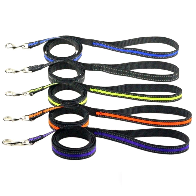 

Dog Leash 120cm Colorful Reflective Nylon Pet Lead Strap Belt for Running Training Walking Pet Accessories