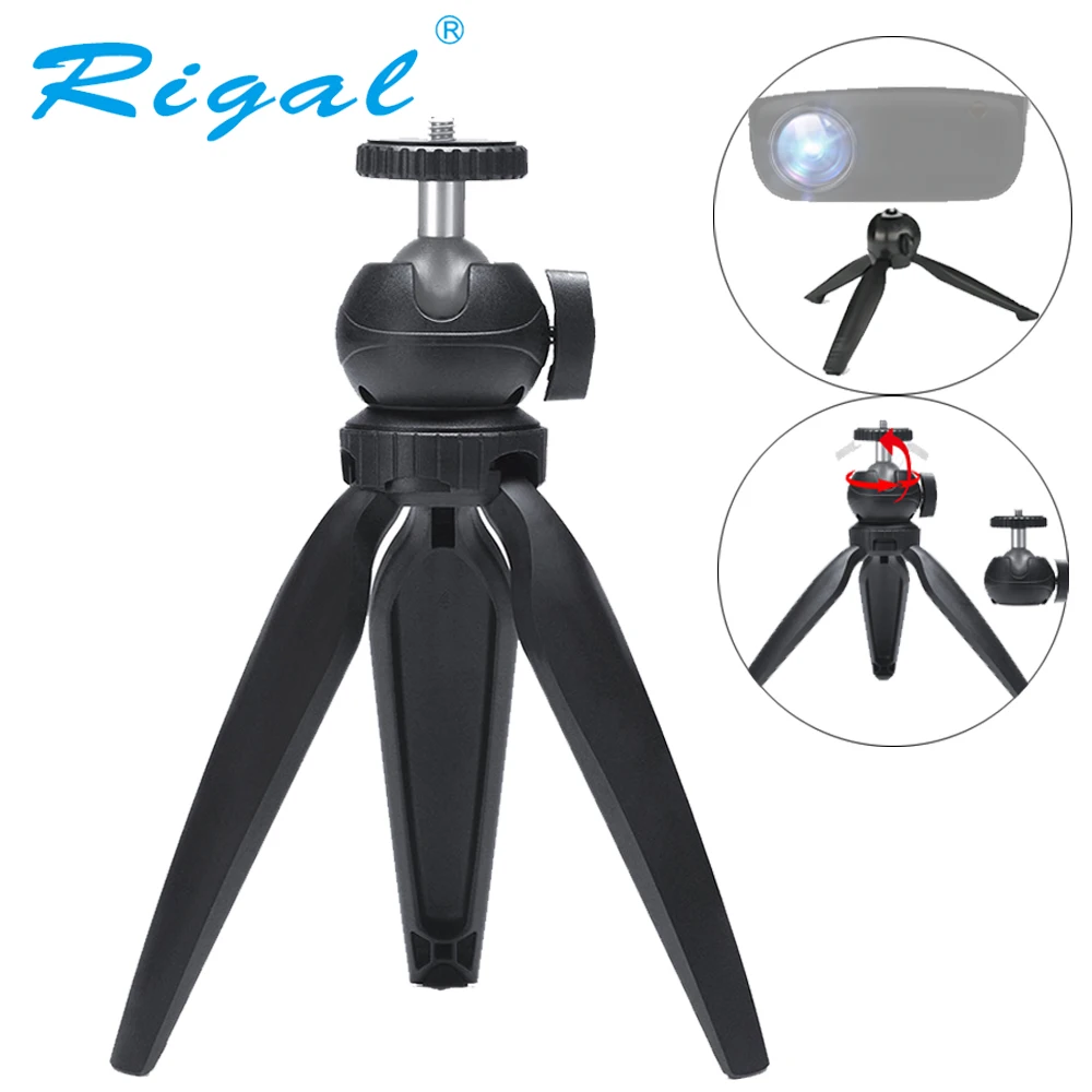 

Rigal RD850 Projector Tripod Mini Projector Bracket Table Tripod 1/4" Mount Screw RD810 DLP Projector Desk Tripod Adjust