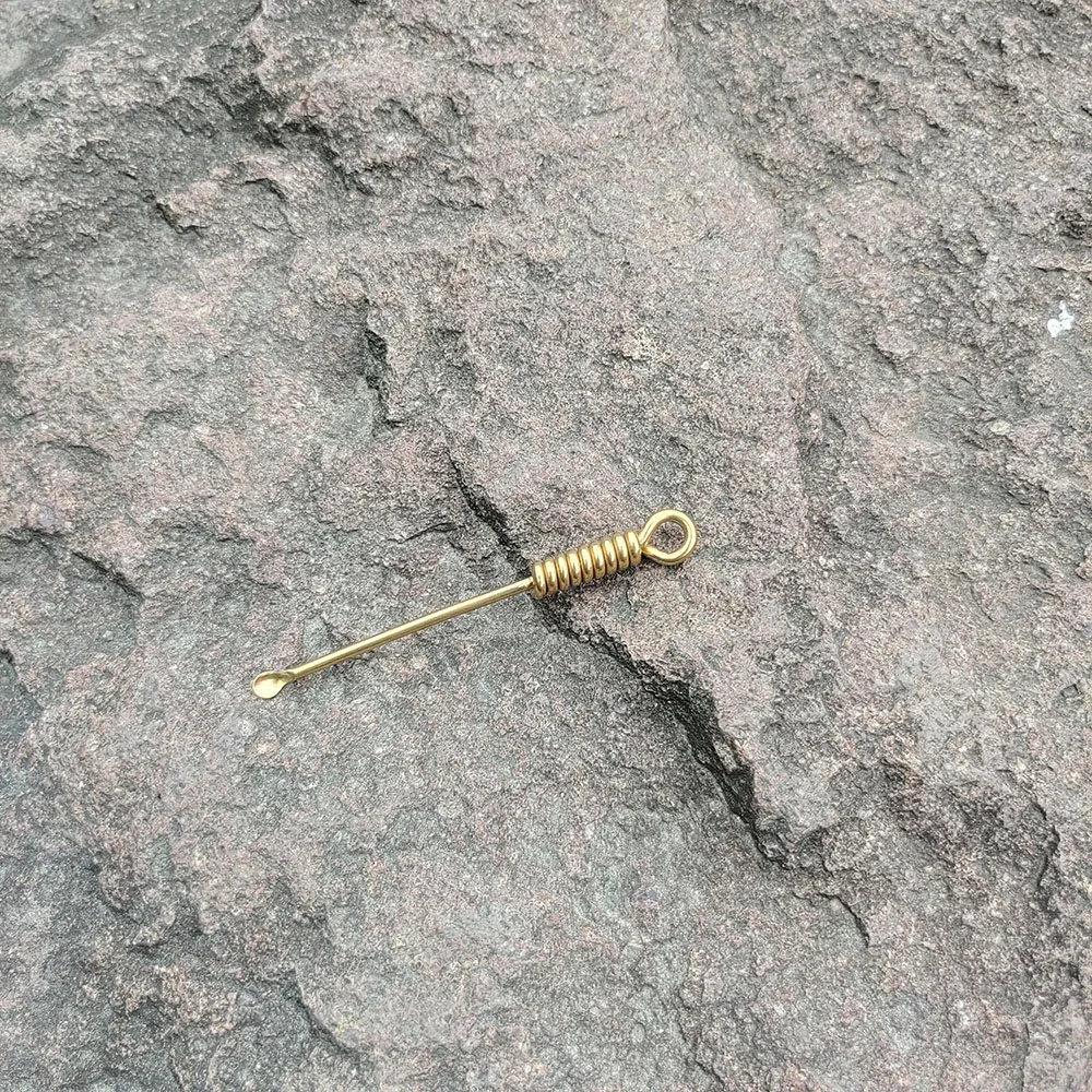 HORNET Премиум латунная спиральная форма металлическая табак ложка нюхатель храп