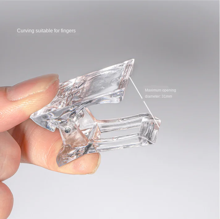 

5-piece Nail Crystal Clamp Crystal Extension Glue Clamp Model Nail Clamp