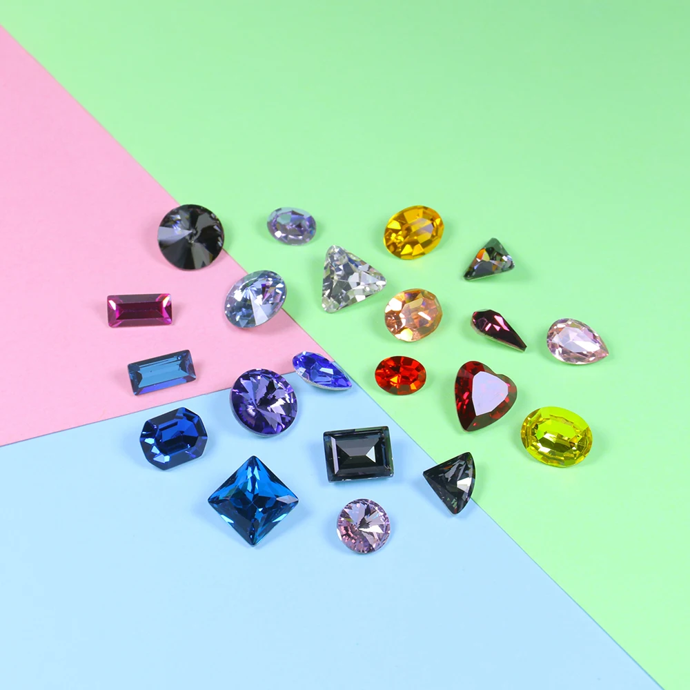 Стразы и стразы для дизайна ногтей 3 10 мм разного цвета с когтями Аппликации