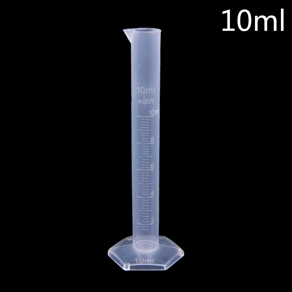 

10ml Plastic Chemistry Laboratory Cylinder Tools School Lab Supplies Measuring Cylinder Graduated Tools