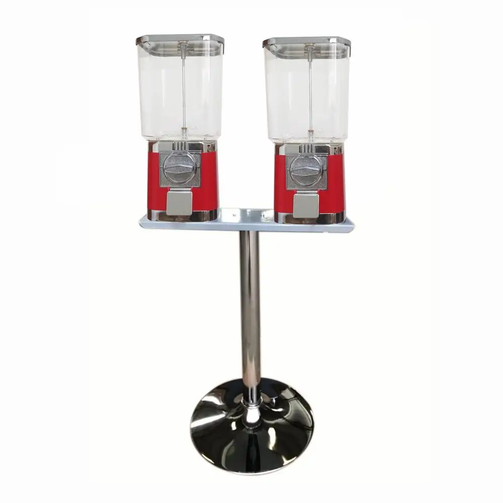 Хорошее качество 2 головочный торговый автомат Zhutong для конфет с двойной головой