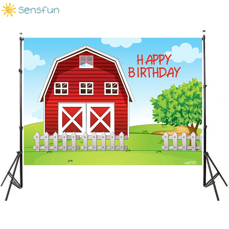 Задний фон на тему фермы Sensfun для детской фотосъемки день рождения реквизит