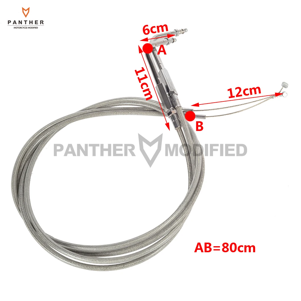 2 шт. 31-3/4 &quot80 см мотоциклетный Дроссельный кабель Moto speed line Чехол Для Harley Sportster XL883