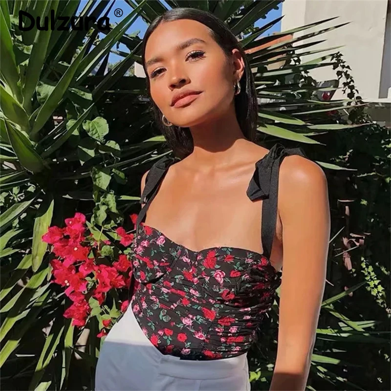 Ins хит продаж сексуальный плиссированный топ с бантом женский весна лето 2020