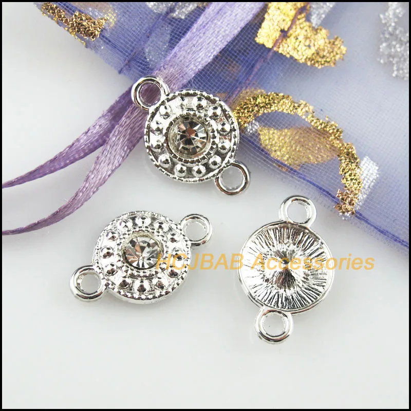 30 шт. Посеребренные Круглые Подвески 11 х18 мм|Шармы| |
