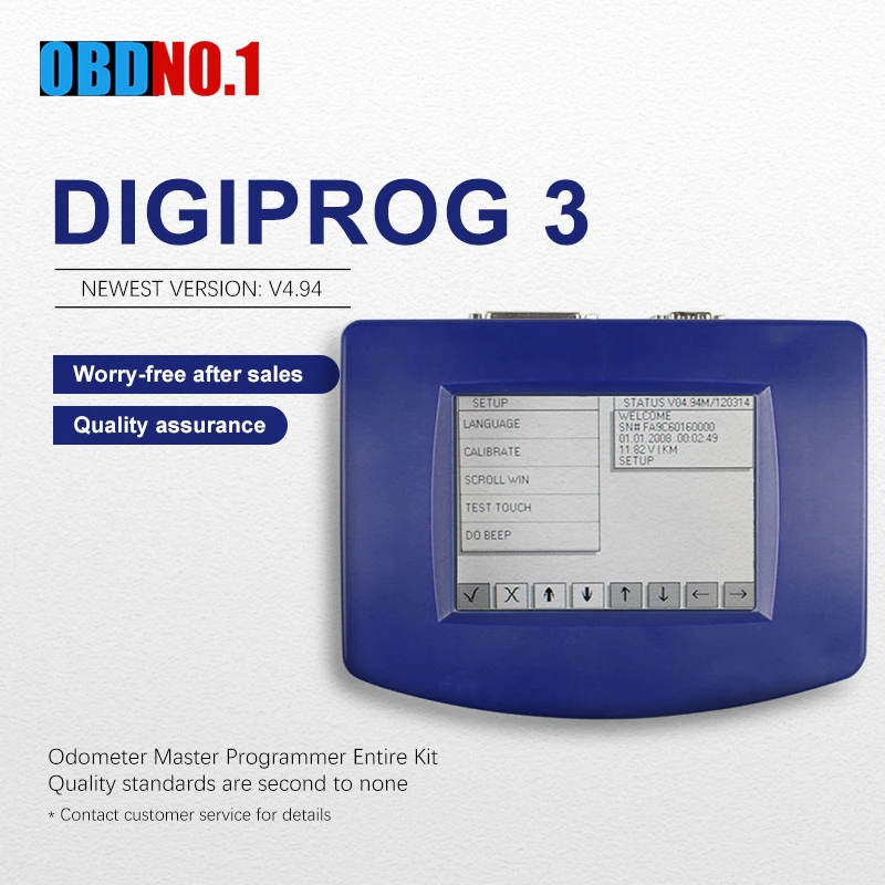 Digiprog 3 OBD III с кабелем OBD2 ST01 ST04 Поддержка нескольких языков Digiprog3 V4.94 для Fiat