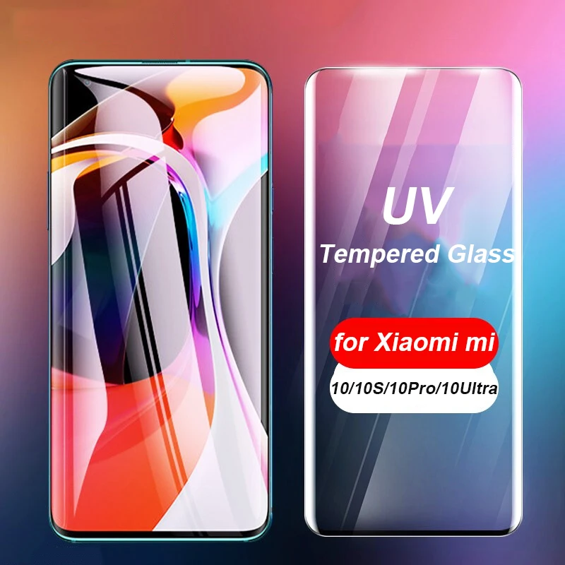 

Жидкое УФ-стекло для Xiaomi Mi 10 Pro Ultra 10S, 3D полное покрытие, протектор экрана с клеем для Mi10, ультраклейкая пленка