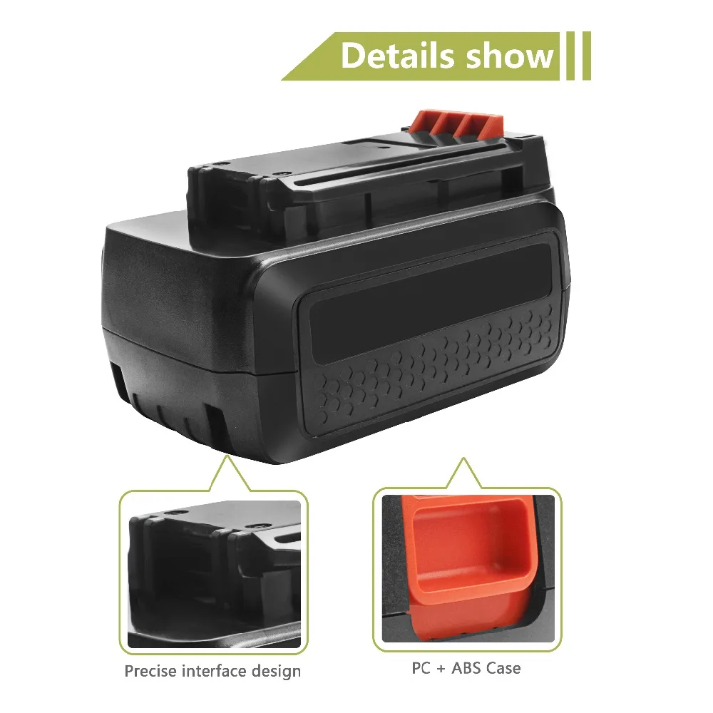 Bonacell 1 шт. 3.0Ah 36 V/40 V LBX36 Перезаряжаемые Батарея для BLACK&DECKER LBXR36 BXR36 LST136 LST420 LST220 LST300 MTC220 MST1024
