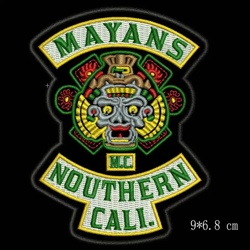 Mayans вышитые Панк байкерские нашивки Одежда Наклейки Аксессуары значок|Заплатки|