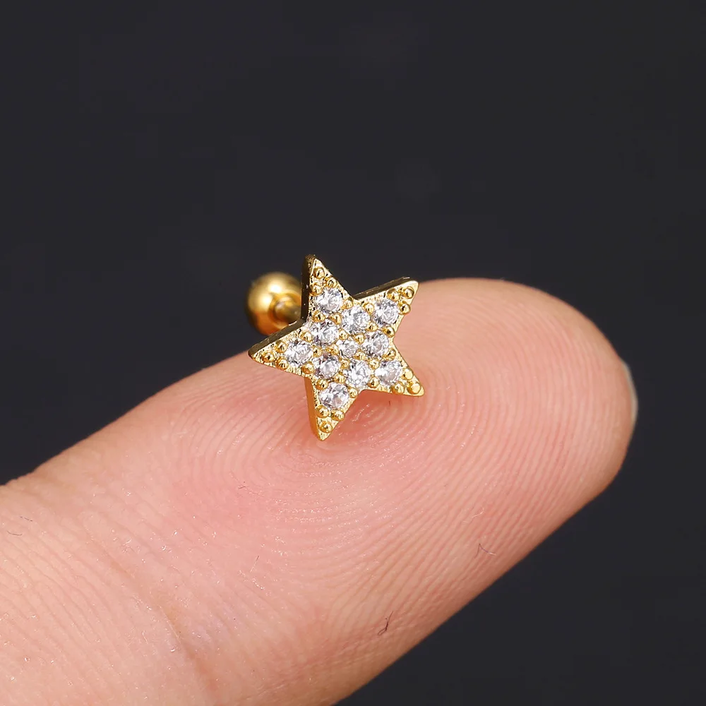 Женские серьги-гвоздики с цирконом в виде короны | Украшения и аксессуары