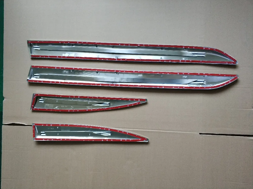 

4pcs Car trim For Toyota F653 F654RM Avanza 2015 2016 2017 2018 Car Accessories ABS Chrome plated Side Molding Body Kits Trim