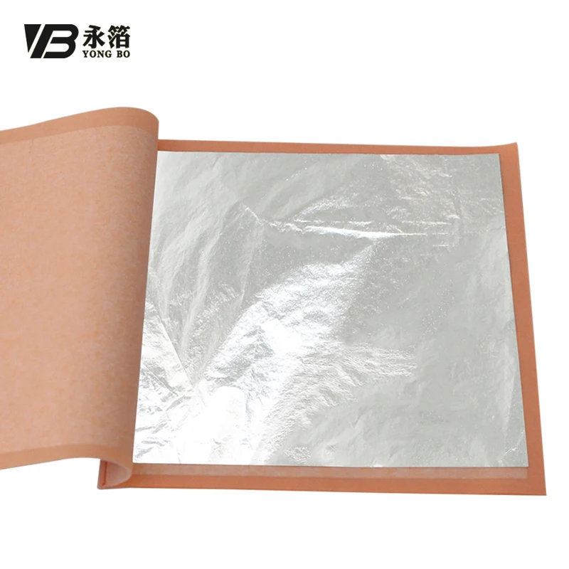 14X14cm имитация серебряной фольги позолота алюминиевый лист для рождественских