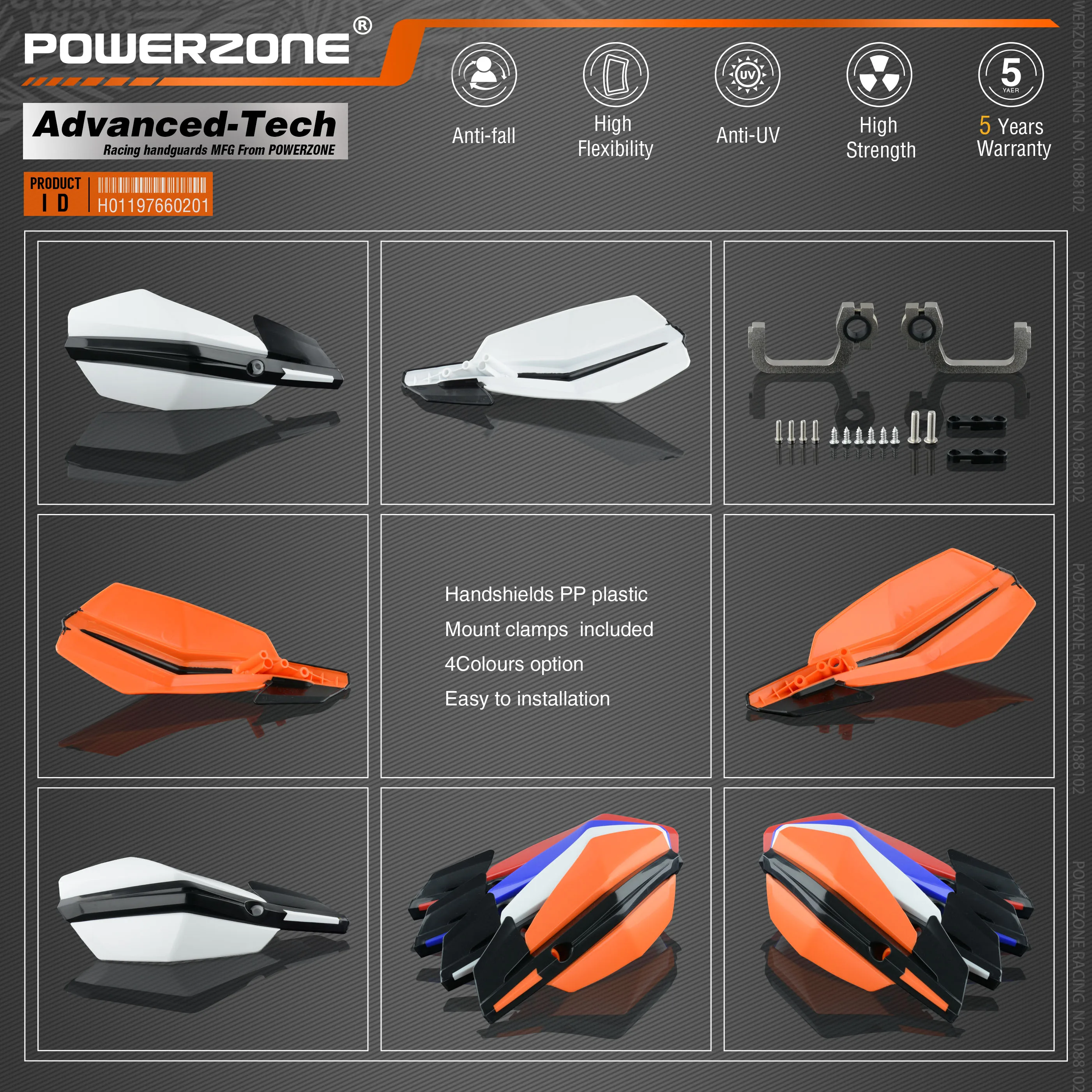 Powerzone ручные охранники для Honda KTM ADV EXC EnduroHusqvarna TE CRF WRF DRZ KLX мотоцикла квадроцикла |