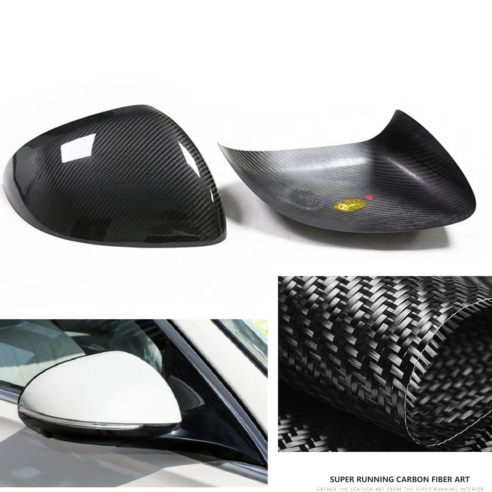

For Mercedes Benz C-Class W206 S-Class S400L W223 2021 Mirror Cover Dry Carbon Fiber Car Exterior Rear View Caps Shell Add On