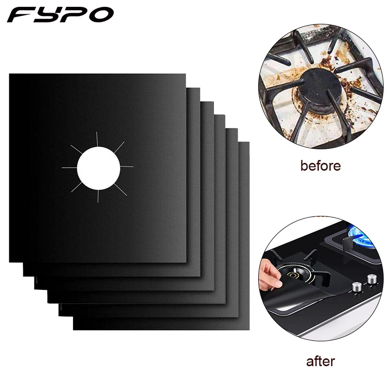 4 шт./компл. Защитная крышка для газовой плиты покрывает маслостойкие