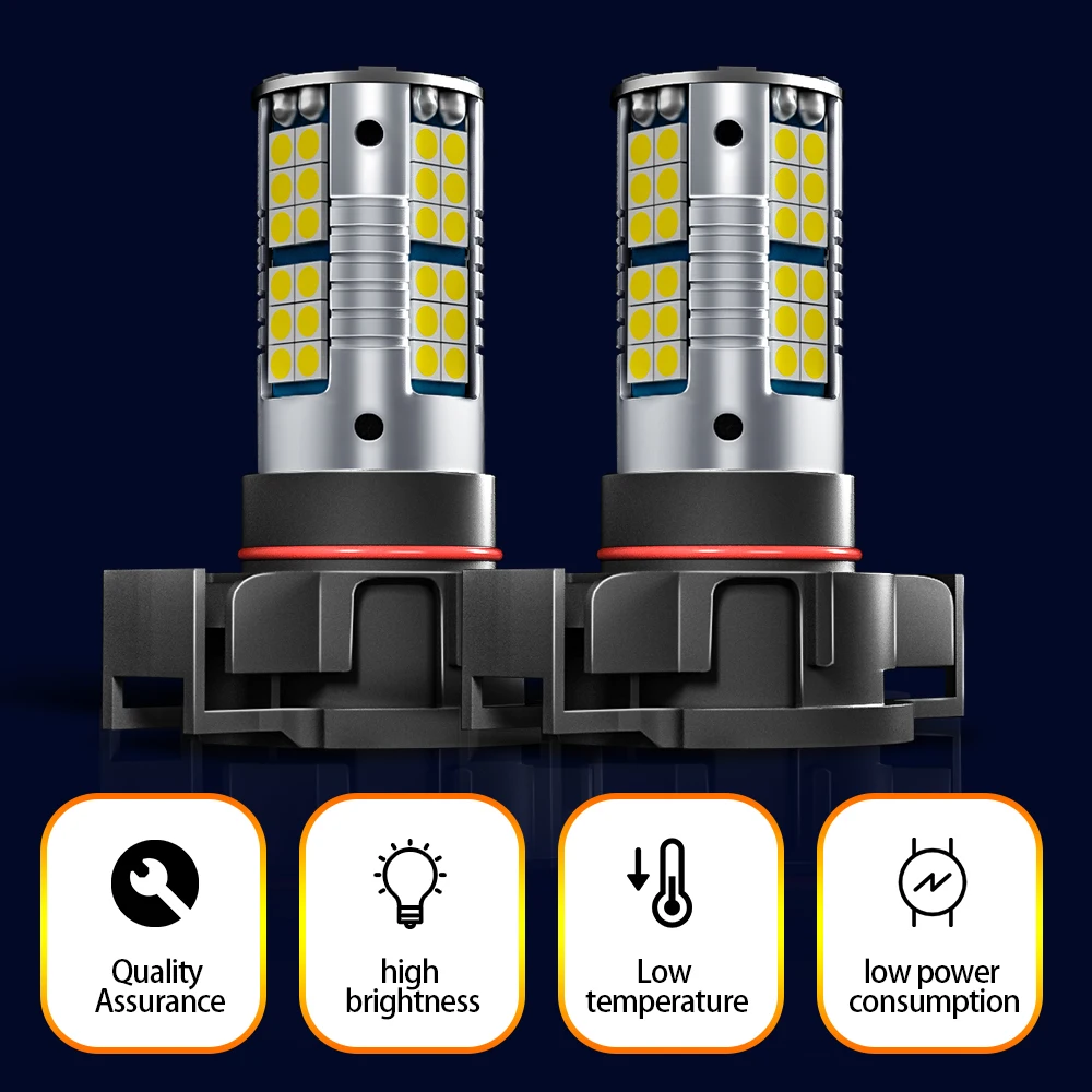Светодиодные дневные ходовые огни 2 шт. лампа DRL Canbus без ошибок PSX24W 2504 для Jeep Compass