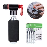 bicycle inflator co2 pump hand bike pump inflator aluminum tire tube hand pump with16g co2 cartridge for mtb repair accessories