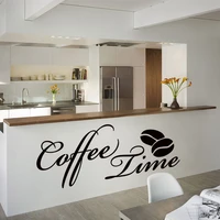 2019 new coffee vinyl wall sticker for coffee shop kitchen decoration accessories for caf decor vinyl art decal mural