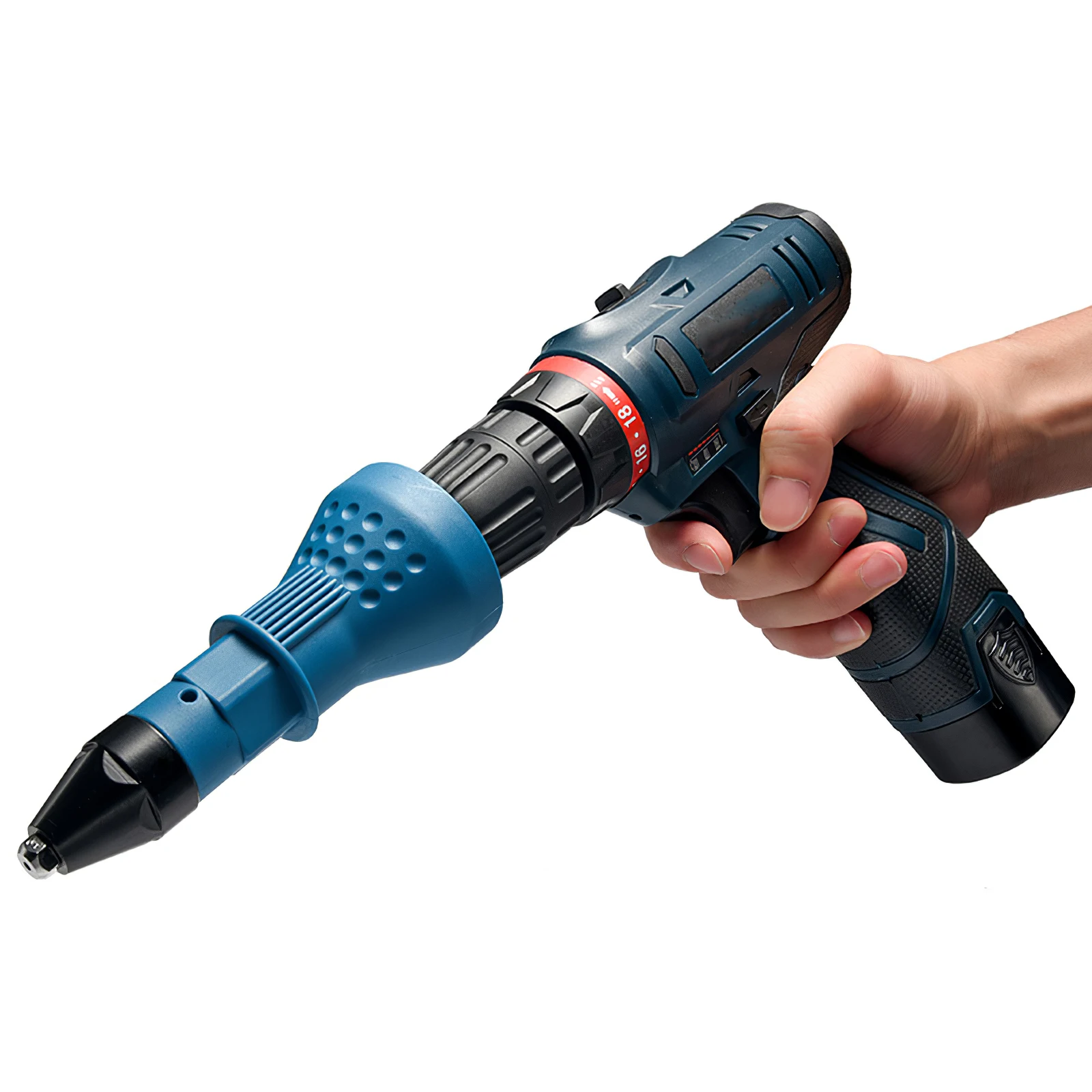 

Electric Pull Drill Riveter Conversion Adapter Rivet Nozzle Nut Guns Riveting Drill Adaptor Nut Tool Multifunction Nail Gun Tool