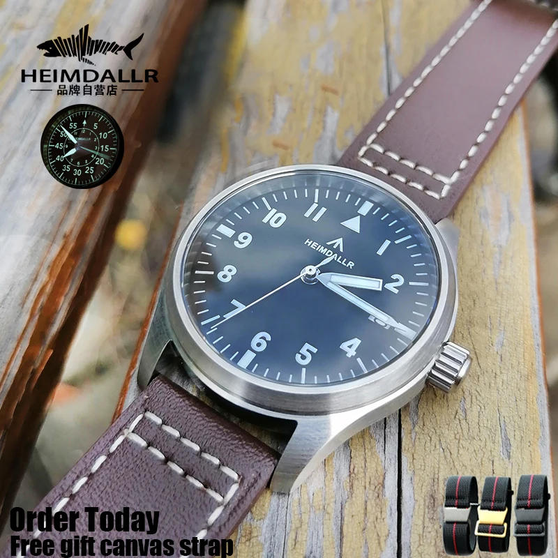 

[Официальная Монополия] Мужские Кварцевые Светящиеся механические часы-пилот heimdalr часы с сапфировым стеклом NH35A с автоматическим движением