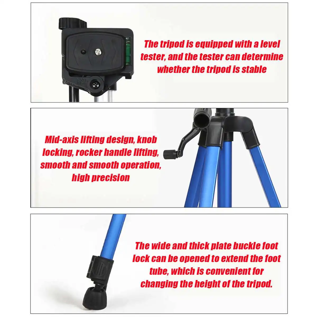 

Extendable 52-140cm Adjustable Tripod Stand Mount Holder Clip for Live for Youtube Camera Phone Holder Bracket For Phone Camera