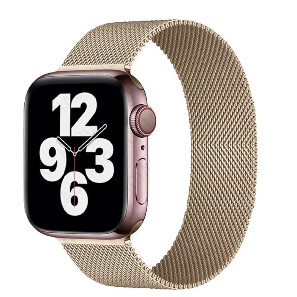 Strap For Apple watch band 44mm 40mm iWatch 42mm 38mm stainless steel Metal bracelet magnetic loop Apple watch 3 4 5 6 se