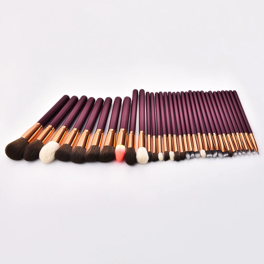 

32PCS Wooden Handle Nylon Bristles Makeup Brush Cosmetics Powder Blush Brush Kit for Woman Ladies (T-32-002)