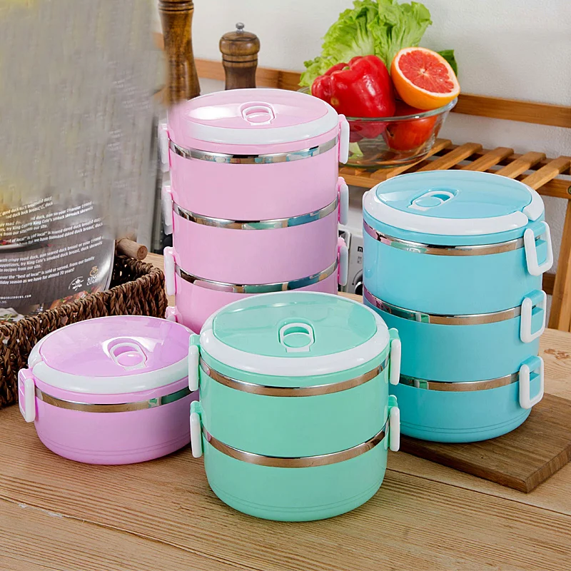 Герметичный детский Ланч-бокс из нержавеющей стали Студенческая еда термос с